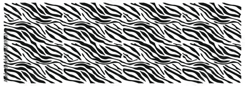 zebra skin background. Seamless pattern with black and red stripes. Zebra print  animal skin  tiger stripes  abstract pattern  line background  fabric. illustration  poster. 