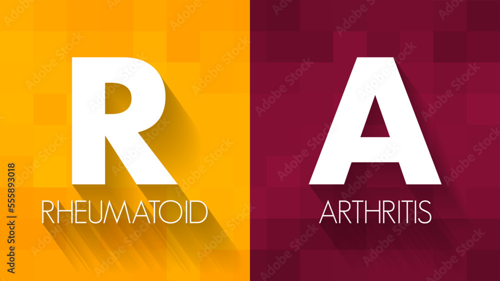 RA Rheumatoid Arthritis longterm condition that causes pain, swelling and stiffness in the