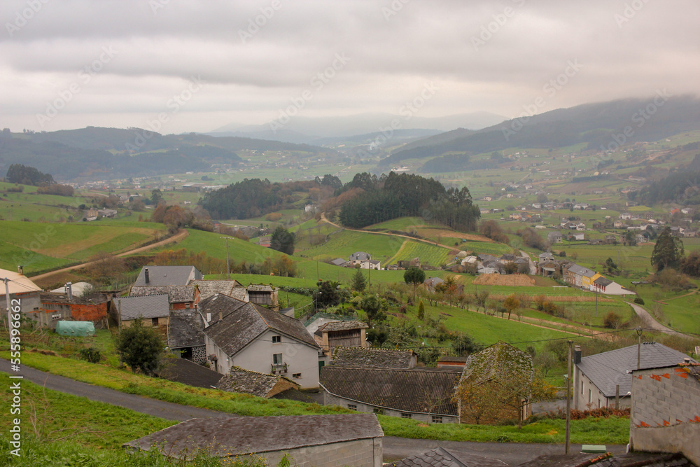 Lourenza valley in Galicia, Spain
