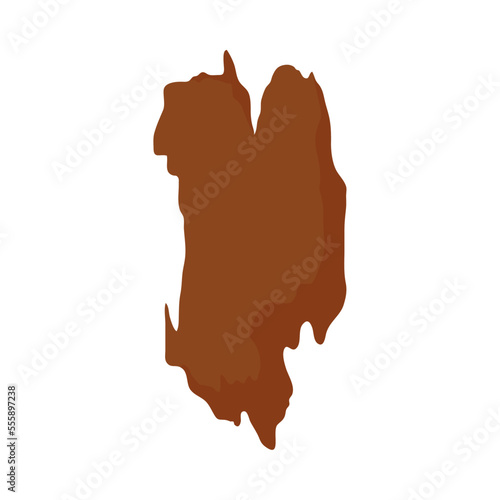 brown grunge stroke