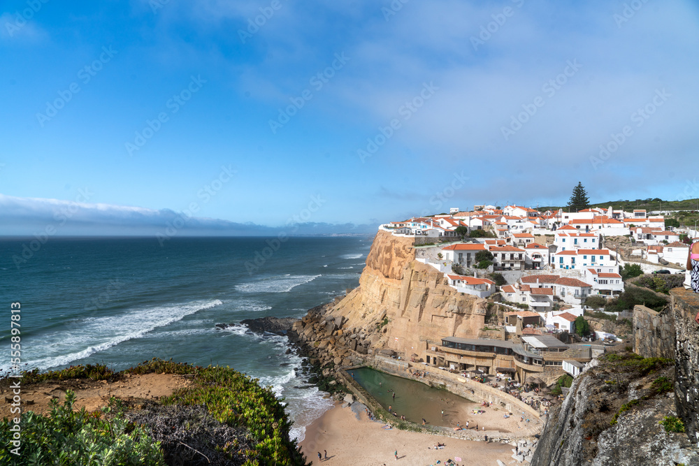 Village on the cliffs, Azenhas do Mar, Portugal 
