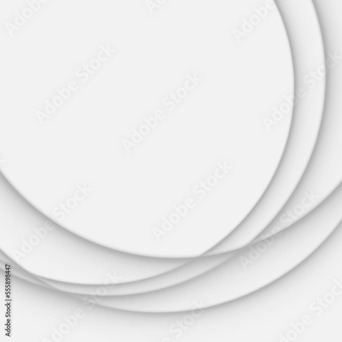 Minimal white gradient background with creative round texture, modern concept for landing page, banner, presentation, social media, certificate, brochure.