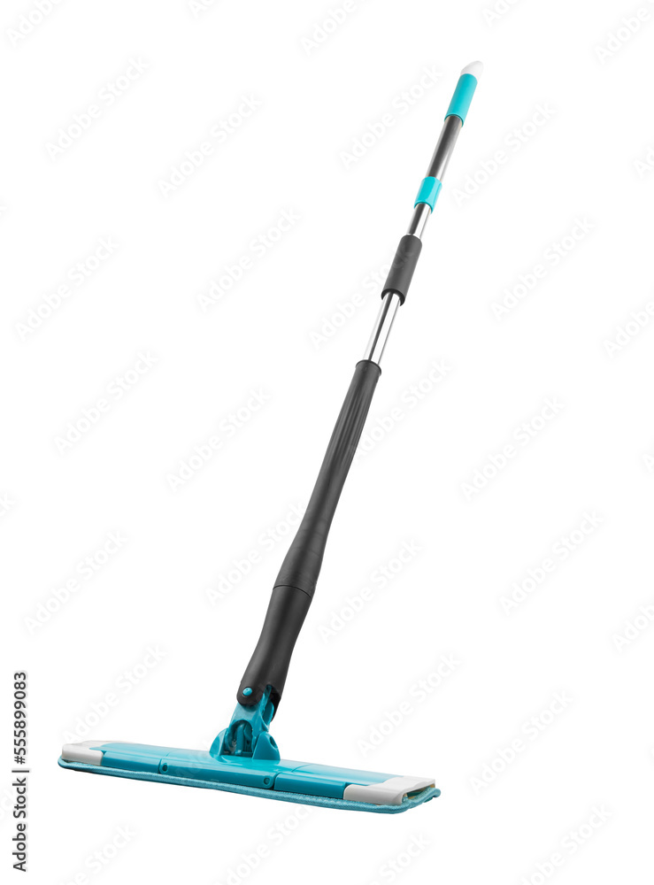 Blue plastic mop Blue plastic mop