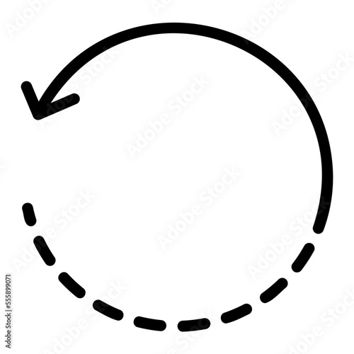 rotate tools line icon