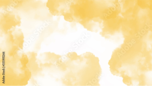 Abstract yellow watercolor background for your design  watercolor background concept  vector.