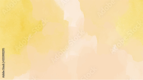 Abstract yellow watercolor background for your design  watercolor background concept  vector.