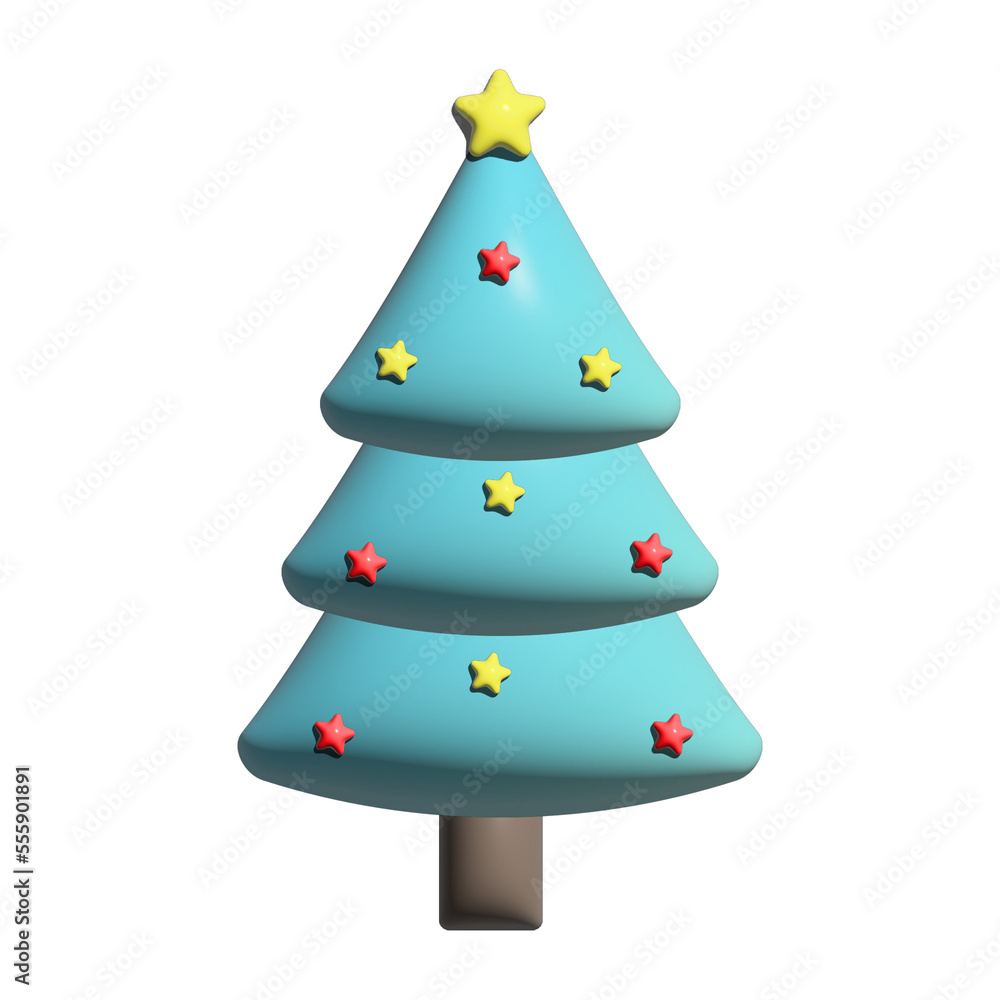 Christmas tree on blue background for design. PNG Christmas tree on blue background for design. PNG