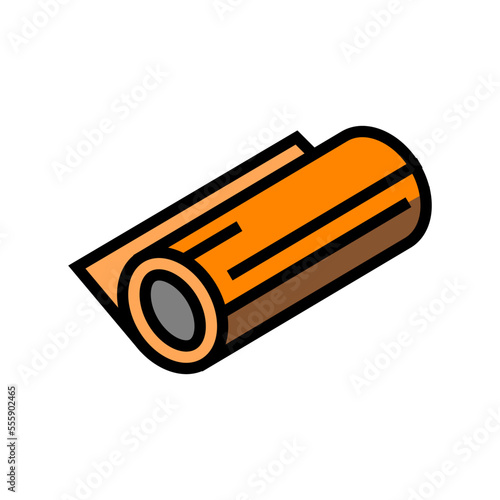 foil copper metal color icon vector. foil copper metal sign. isolated symbol illustration