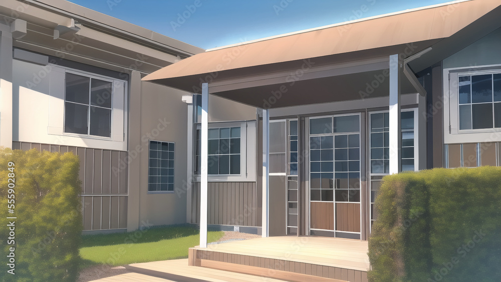 アニメ調の学校や学園系背景の高解像度画像イラスト(AI generated image) アニメ調の学校や学園系背景の高解像度画像イラスト(AI generated image)