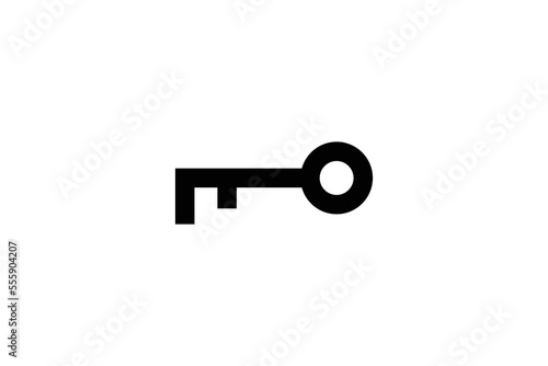 Minimal Awesome Trendy Key Icon Design Template On White Background