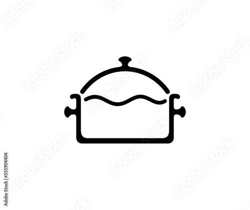 Pan, saucepan, pot and casserole, stewpan and stewpot, graphic design. Tableware, dishes, crockery, utensil and dinnerware, vector design and illustration
