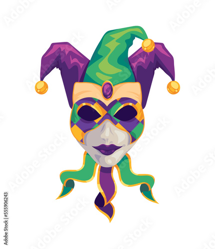 clown joker mardi gras