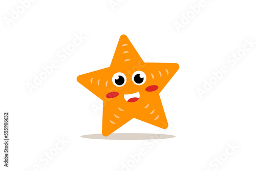 Vector cartoon drawing of a starfish concept design illustration