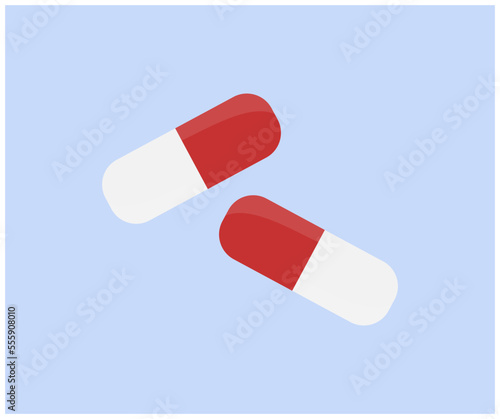 Sport capsules. Protein scoop, creatine capsules and dumbbells with measuring tape logo design. Diet Nutrion, usefulness of sports nutrition vector design and illustration.