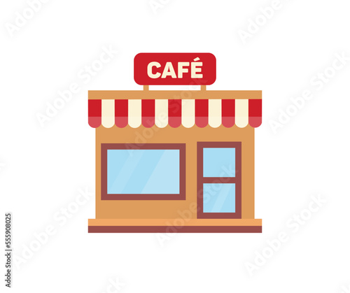 Fototapeta Naklejka Na Ścianę i Meble -  Small business, street cafe logo design. Perfect for greeting cards, prints, posters. Editable vector design and illustration.
