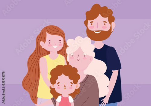 parents granny and daughter