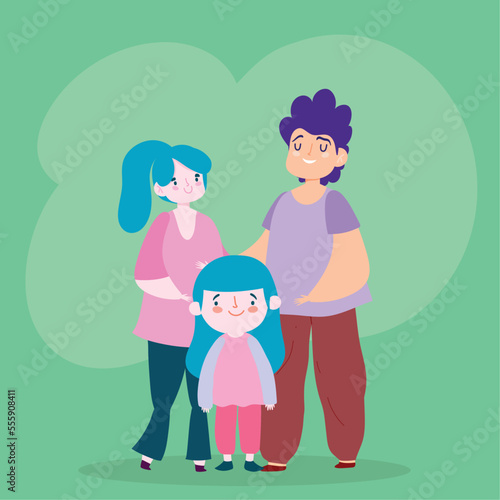 parents with daughter