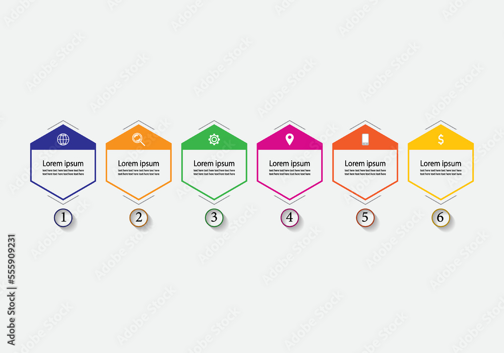 Neuromorphic Infographic Elements vector design template. Can be used