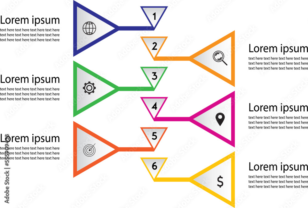 Neuromorphic Infographic Elements vector design template. Can be used