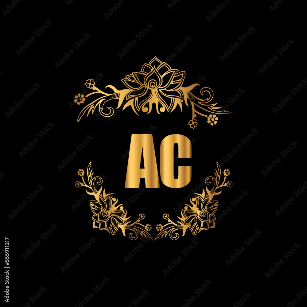 AC Luxury Letter Initial with Crown logo Vector, Great Luxury Logo ...