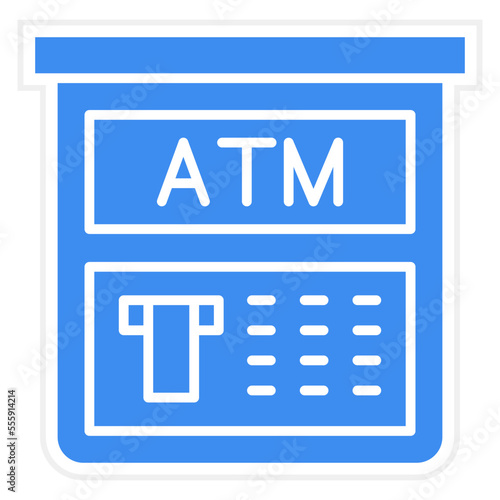 Atm Machine Icon Style