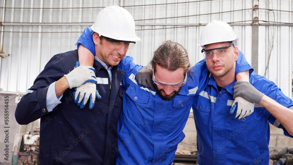 The engineer had an accident in an industrial plant. The engineer had an accident in an industrial plant.