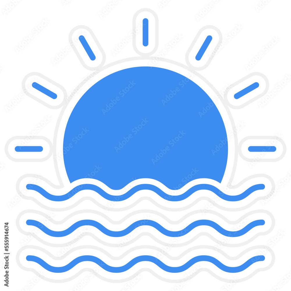 Sunset Icon Style Sunset Icon Style