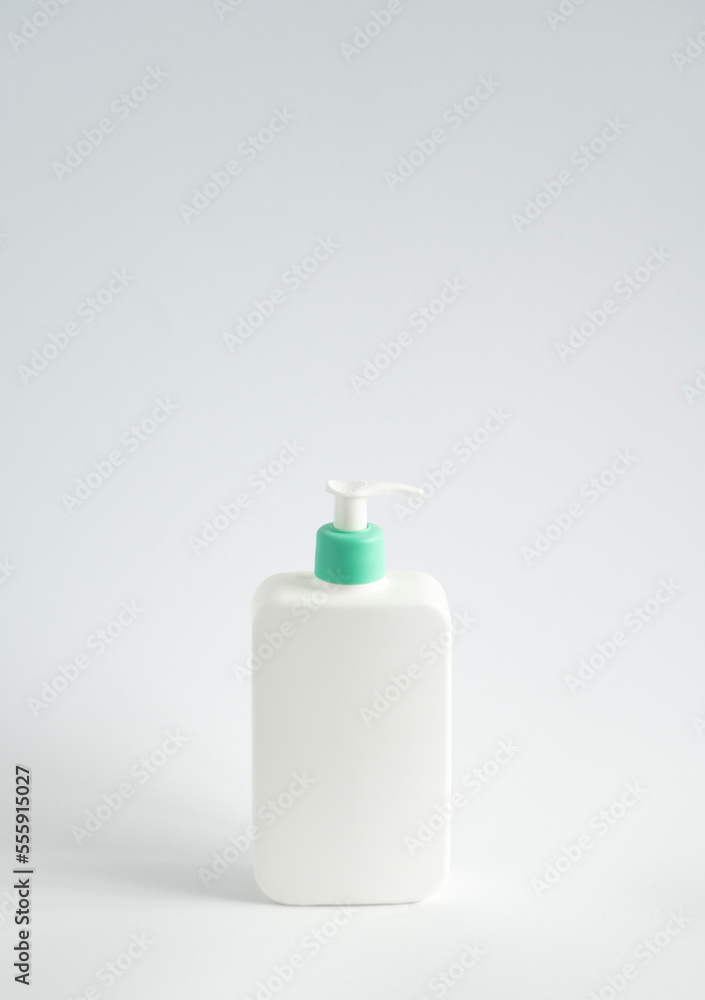 Blank body cream, lotion, shampoo or shower gel bottle photo. White plastic container isolated on white background. Blank body cream, lotion, shampoo or shower gel bottle photo. White plastic container isolated on white background.