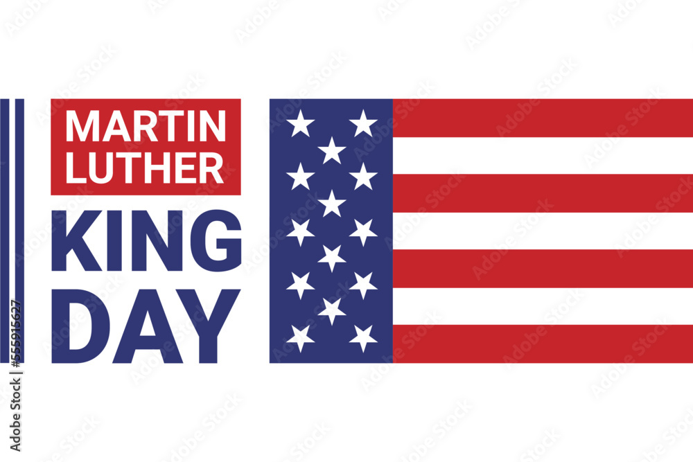 Illustration vector graphic of Martin Luther King Day. The illustration is Suitable for banners, flyers, stickers, cards, etc. Illustration vector graphic of Martin Luther King Day. The illustration is Suitable for banners, flyers, stickers, cards, etc.