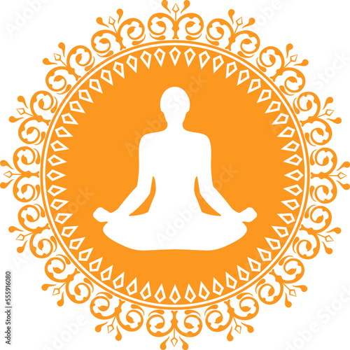 Beautiful yoga girl poses vector design elements for posters, flyers and.