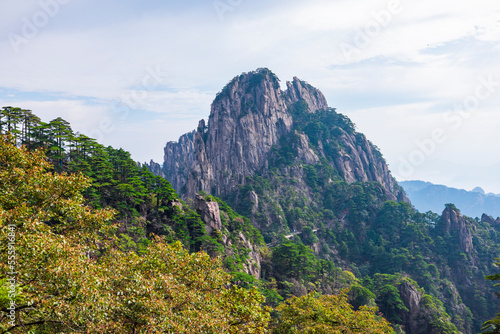 Natural scenery of Huangshan Scenic Area in Anhui Province