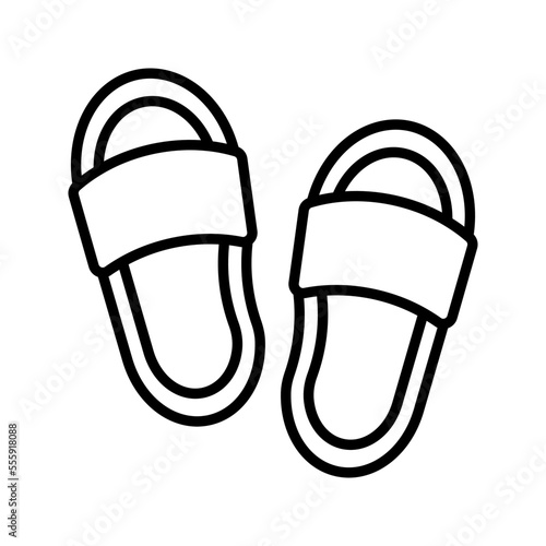 slippers icon flat vecktor trendy popular simple
