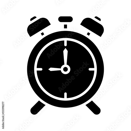 alarm clock icon flat vecktor trendy popular simple