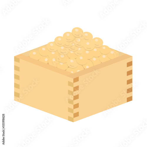 升に入った節分用の大豆