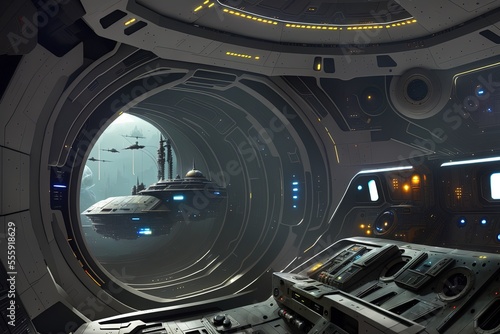 Alien Spaceship Interior 