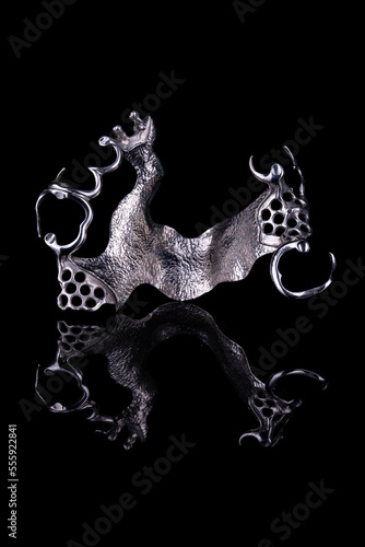 Metal frame of a partial prosthesis