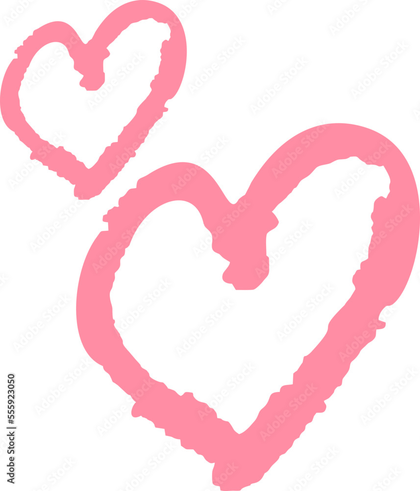 Pink Love Heart Element Object Pink Love Heart Element Object