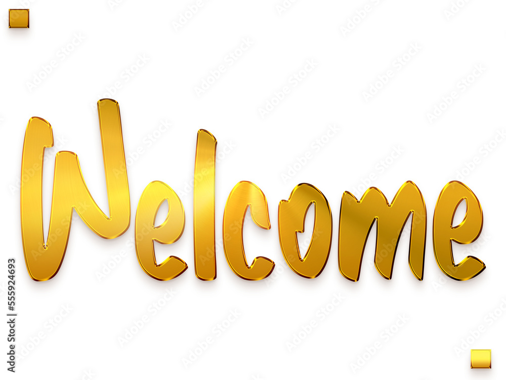 Welcome Text Gold Stylish Calligraphy Bold Text Welcome Text Gold Stylish Calligraphy Bold Text