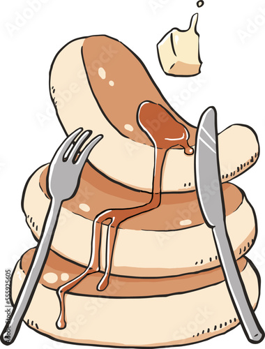 三段重ねパンケーキ