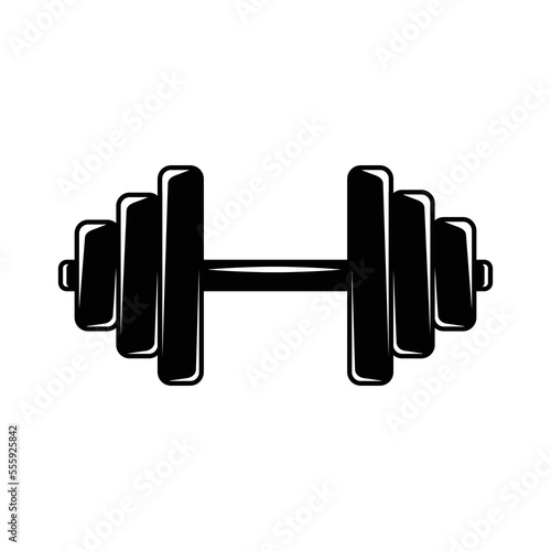 Dumbbell icon vector design template