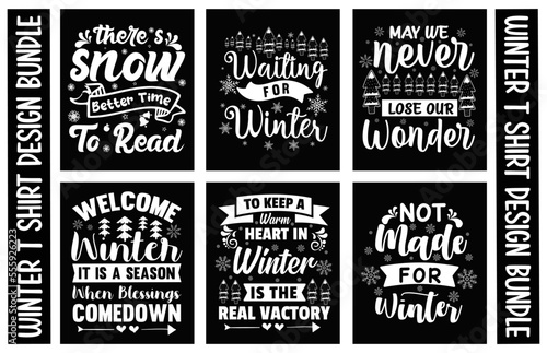 PrintWinter T shirt Design Bundle.