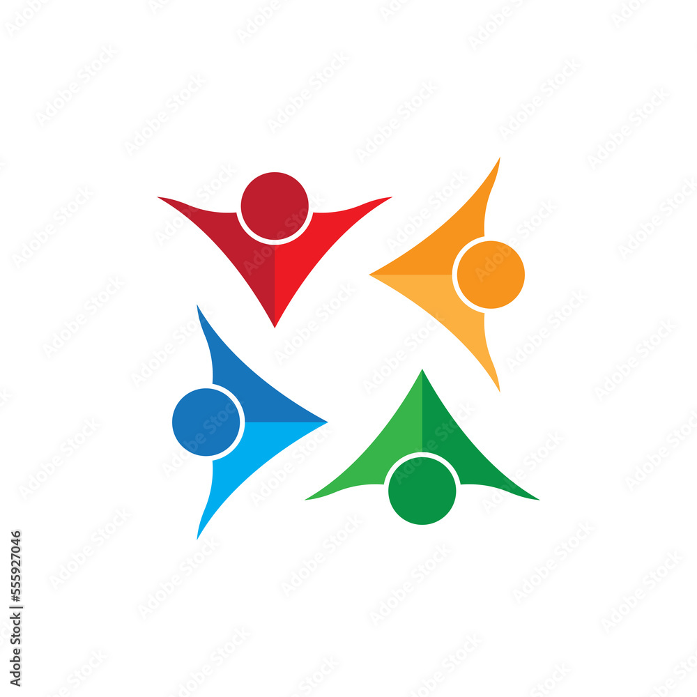 Community, network and social icon Community, network and social icon