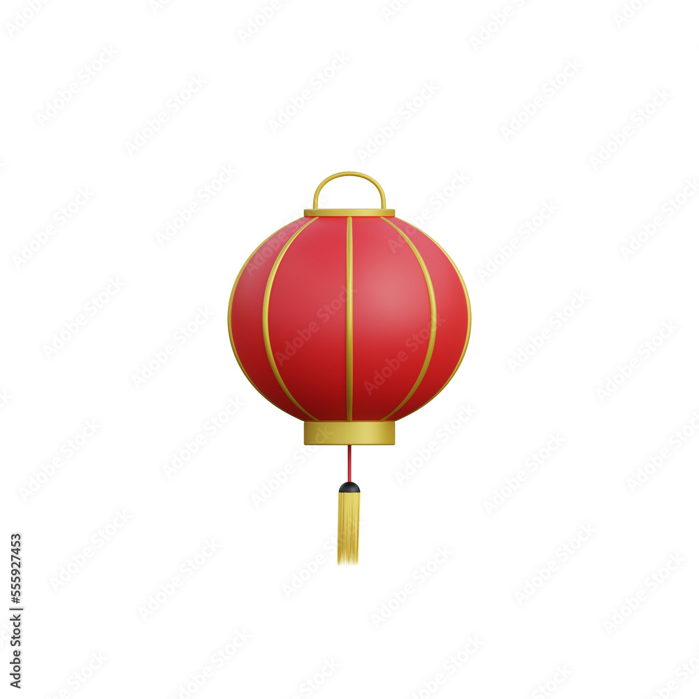 3d rendering of isolated chinese new year lantern icon 3d rendering of isolated chinese new year lantern icon