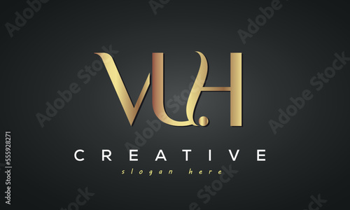 VUH creative luxury logo design photo