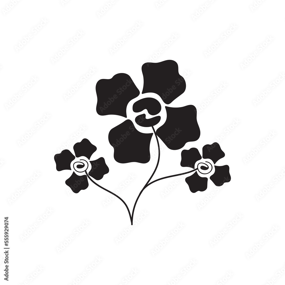 flower line design vector illustration icon flower line design vector illustration icon