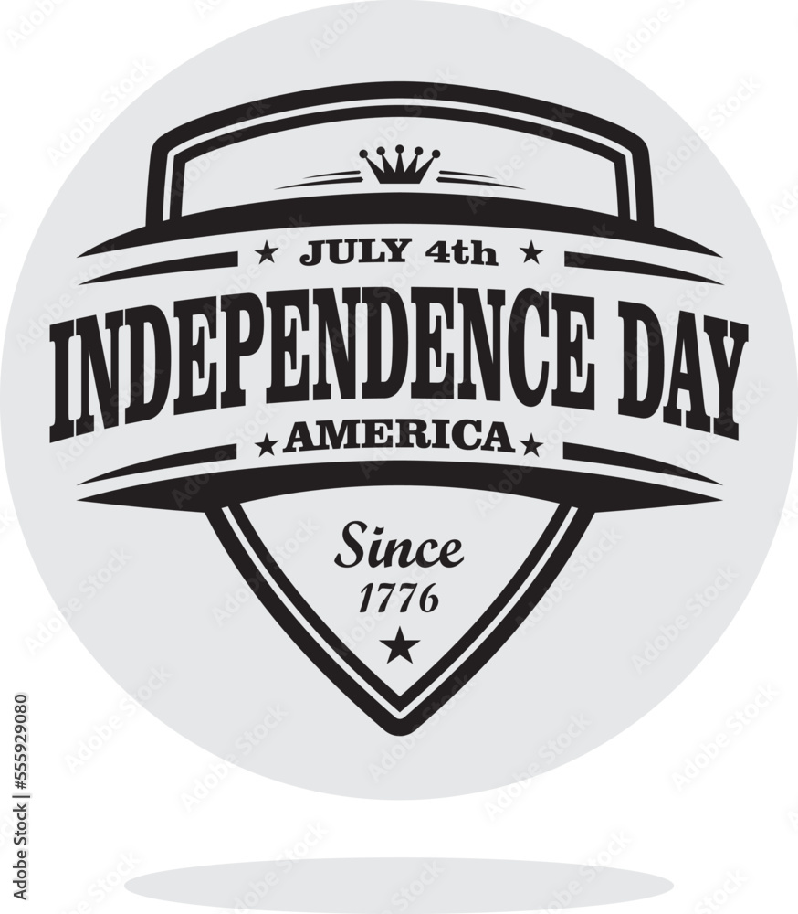 independence day of America 4 th July . Vector illustration