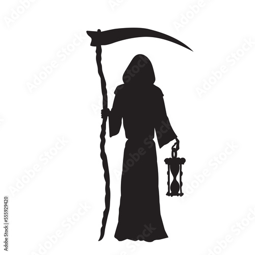 The Grim Reaper silhouette: Symbol of Death and Time