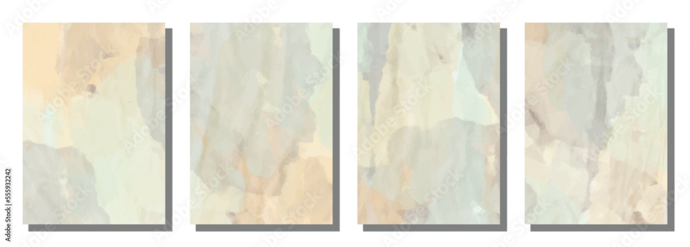 Abstract watercolor brush background. Set background. Vector illustration design.