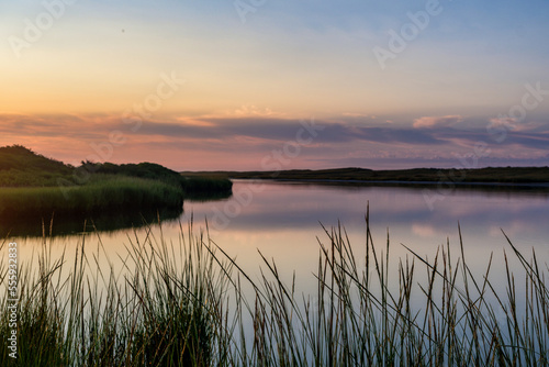 A soft peaceful marsh scene on Martha's Vineyard photo
