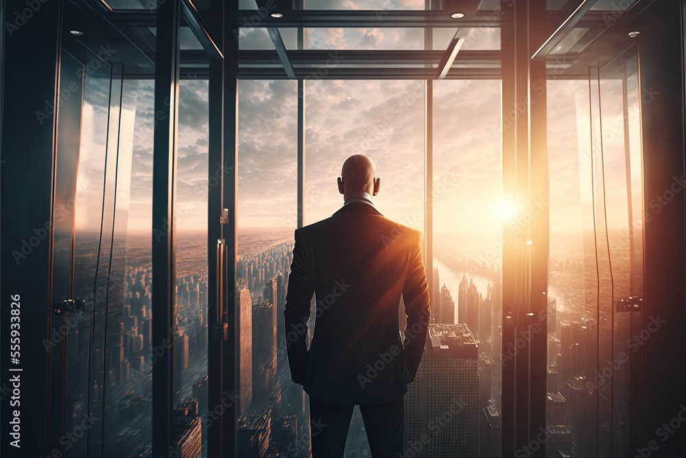 Digital illustration about businessman.